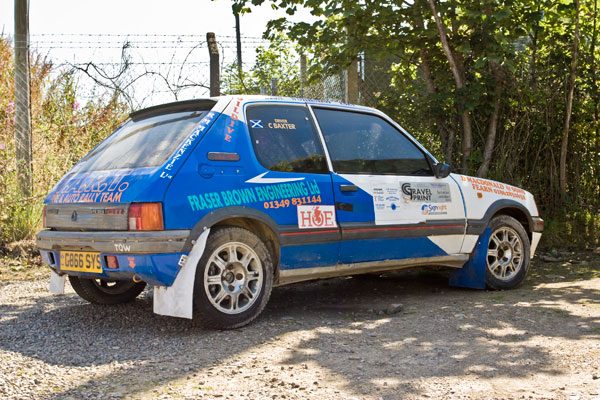 T.A.R.T. Peugeot 205 rally car