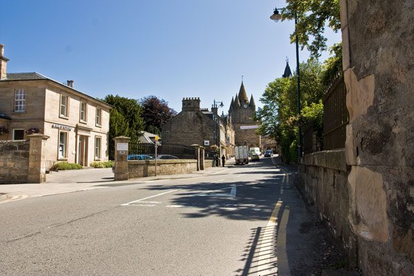 Road into Tain town centre